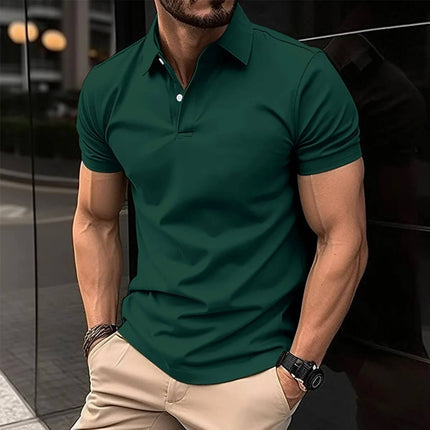 Finn | Sporty Polo Dark Green T Shirts