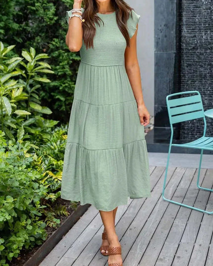 Ember™ | Sophisticated Belly-Covering Dress Army Green Dress