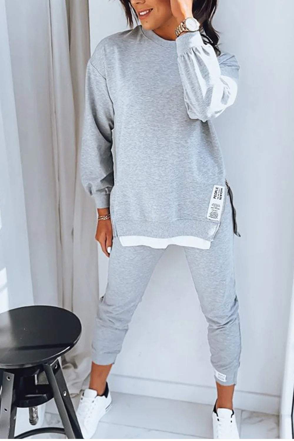 Alice | Comfortable Loungewear Set Grey