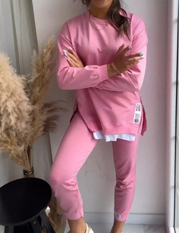 Alice Comfortable Loungewear Set Pink Loungewear