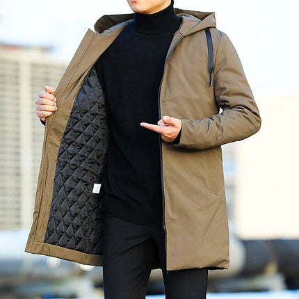 Waterproof Insulated Winter Trench Coat Brown Winter Trench Coat