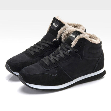 Woodys Unisex Warm Winter Sneakers Black Shoes