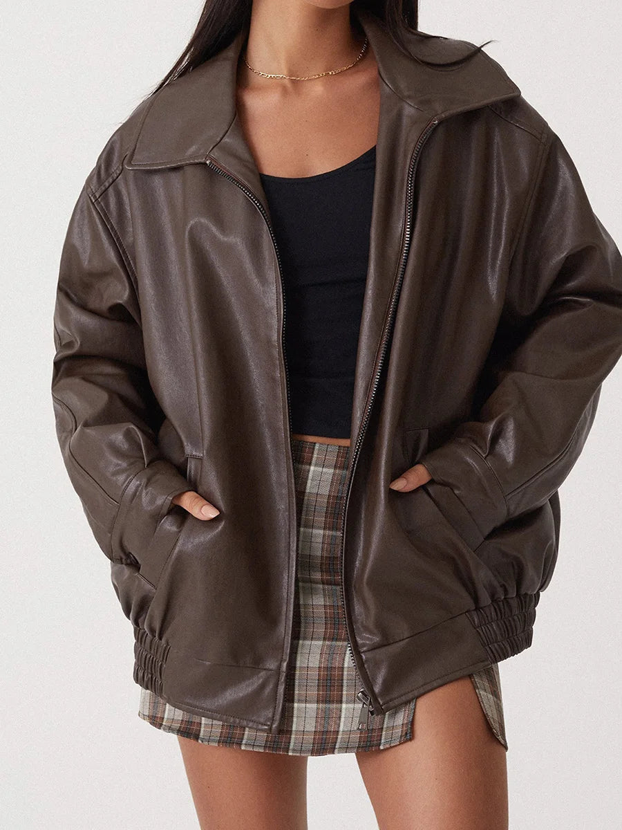 Masie | Oversized Bomber Jacket