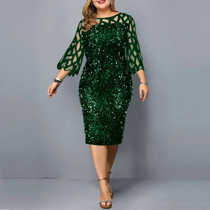 Gella | Glitter dress Green Dresses