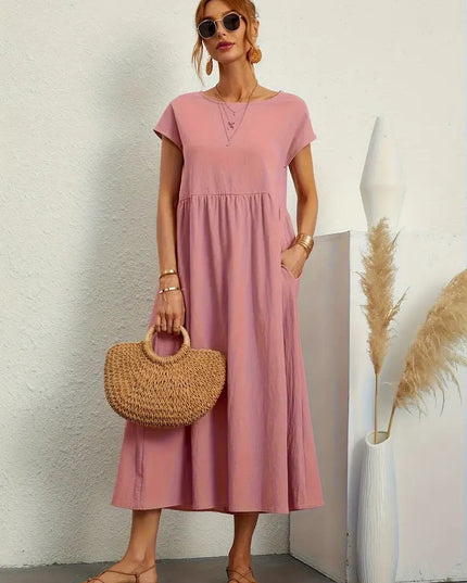 Mara - Dress with pockets Rose Dresses