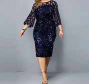 Gella | Glitter dress Dark Blue Dresses