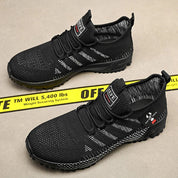 UrbanStride Men's Breathable Anti-Sweat Trainers Black Shoes