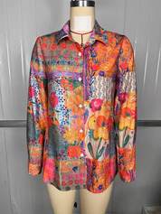 Elegant Floral Blouse Blouse