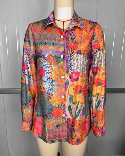 Elegant Floral Blouse Blouse