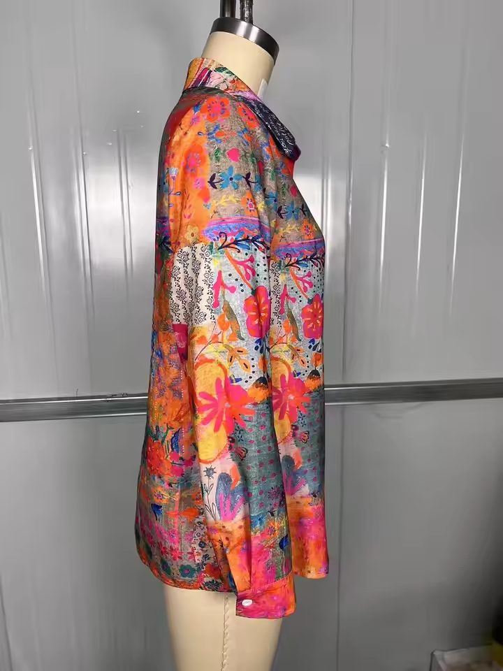 Elegant Floral Blouse Blouse