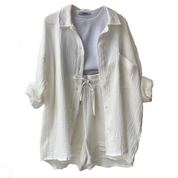 Charlotte | Women's Cotton Two-Piece Suit White