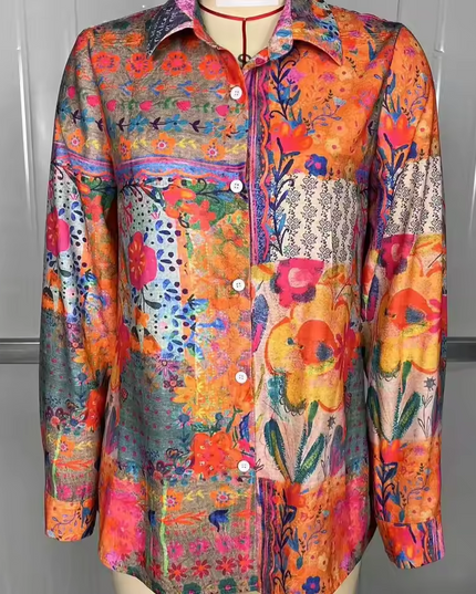 Elegant Floral Blouse Blouse
