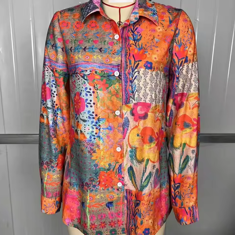 Elegant Floral Blouse Blouse