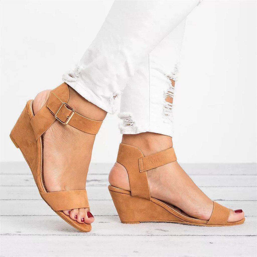 Women's Elegant Wedge Strap Sandals - OKOHOKO™ FASHION