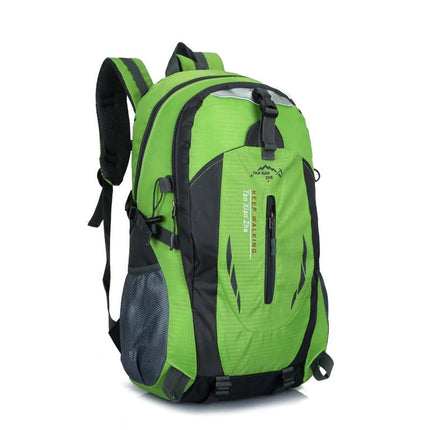 Waterproof Outdoor Travel Backpack Green Fire