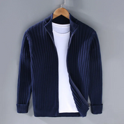 Enrick | Zipper Cardigan Blue