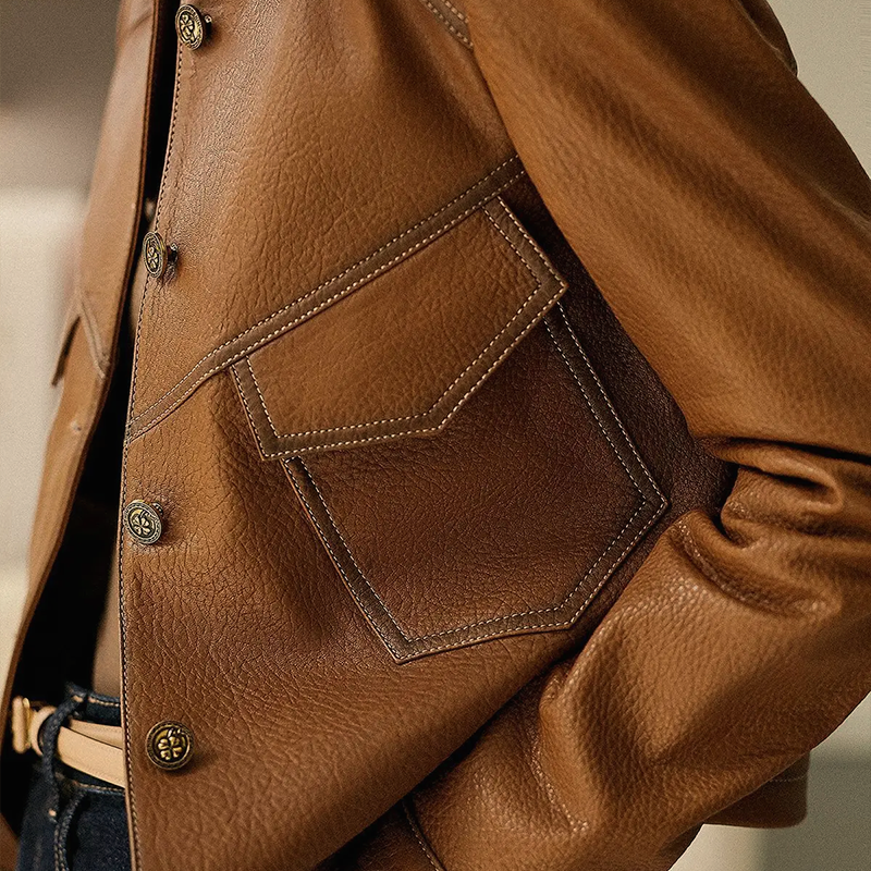 Women's Vintage Genuine Leather Jacket Leather Jacket