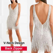 LookHot - V-Neck Slip Dress kleid