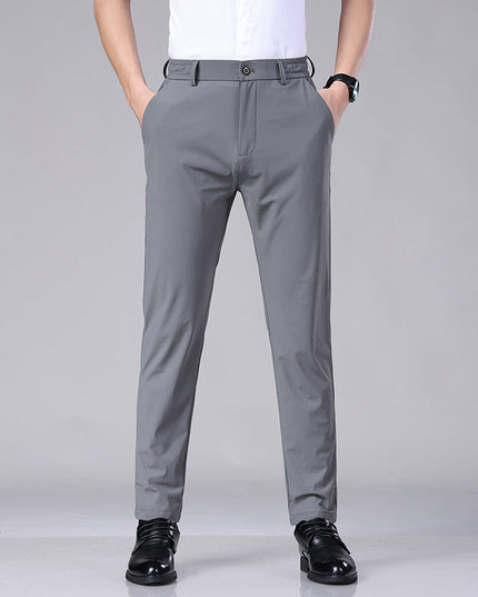 Lucas | Elegant elastic trousers Grey Pants