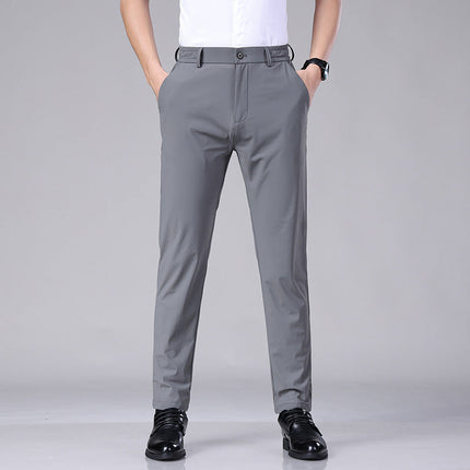 Lucas | Elegant elastic trousers Grey Pants