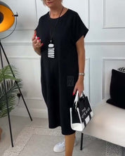 Ivy | Stylish Short-Sleeve Casual Dress - OKOHOKO™ FASHION