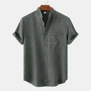 Solaro Short Sleeve Summer Shirt Dark Green Shirts