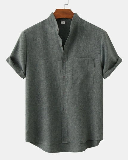 Solaro Short Sleeve Summer Shirt Dark Green Shirts