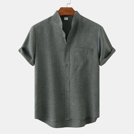 Solaro Short Sleeve Summer Shirt Dark Green Shirts
