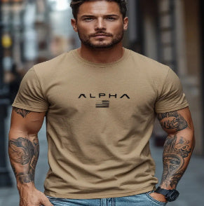 Men's Fitness T-shirt Sports Short-sleeved Top Yellow T-Shirts