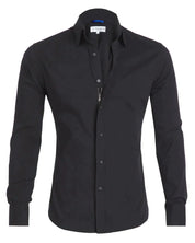 Men's Elite Stretch Zip-Up Shirt Black Men Shirts