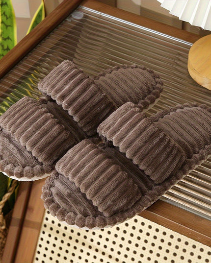 Mila Plush Soft Slippers Chocolate