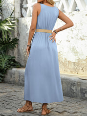 Women's Sleeveless Split Maxi Dress Dresses