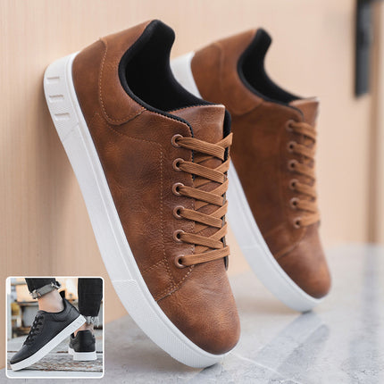 Men's Lace-Up Flat Casual Shoes – Comfortable & Stylish Everyday Wear Shoes