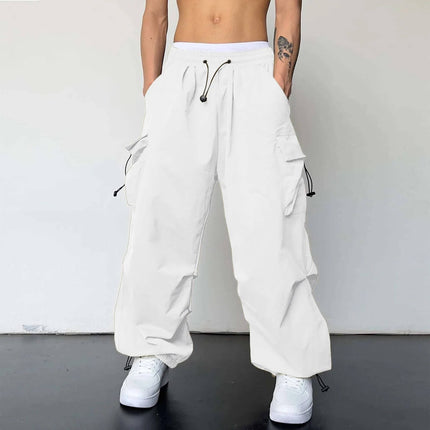 Lucas | Cargo Jogger Pants White Pants