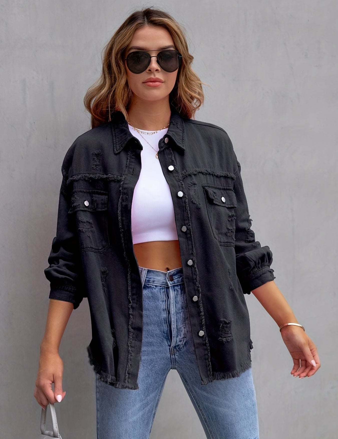 Oversized Denim Jacket Jacket