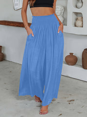 Nela - Casual trousers Light Blue