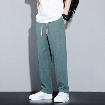 Paul | Casual linen trousers for men Green Pants