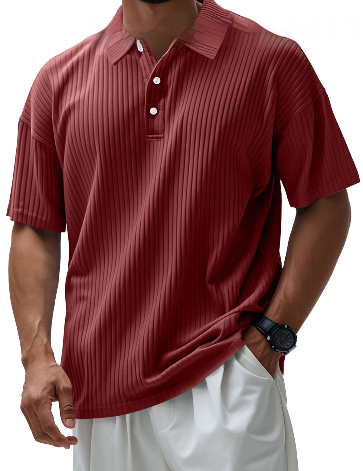 Men's Printed Fashionable Polo T-Shirt 1 Style Polo Shirts