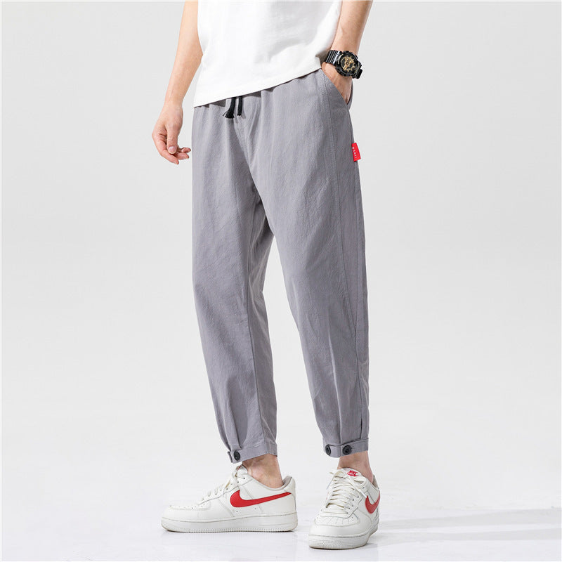 Theo Navarro Relaxed Fit Tapper Pants Gray Men Pants