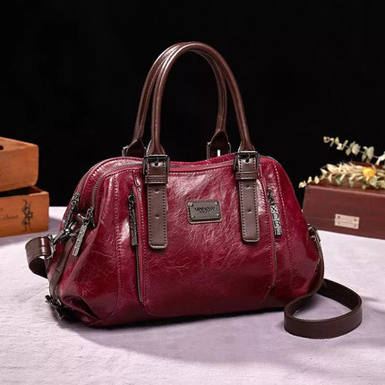 Silja | Leather Bag Red