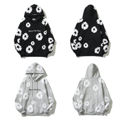 Pure Cotton Kapok Foam-Print Hoodie Sweater Hoodie