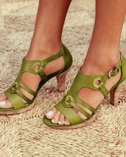 Isadore™ - Ergonomic shoes with heel Green