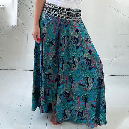 Iris™ - Comfortable trousers with elastic waist Green