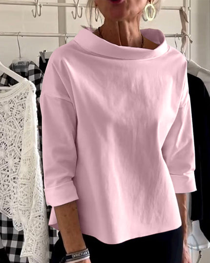 Elizabeth | Elegant Top Pink Shirts & Tops