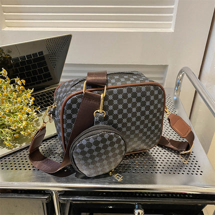 Vintage Pattern Crossbody Bag Blue Bag