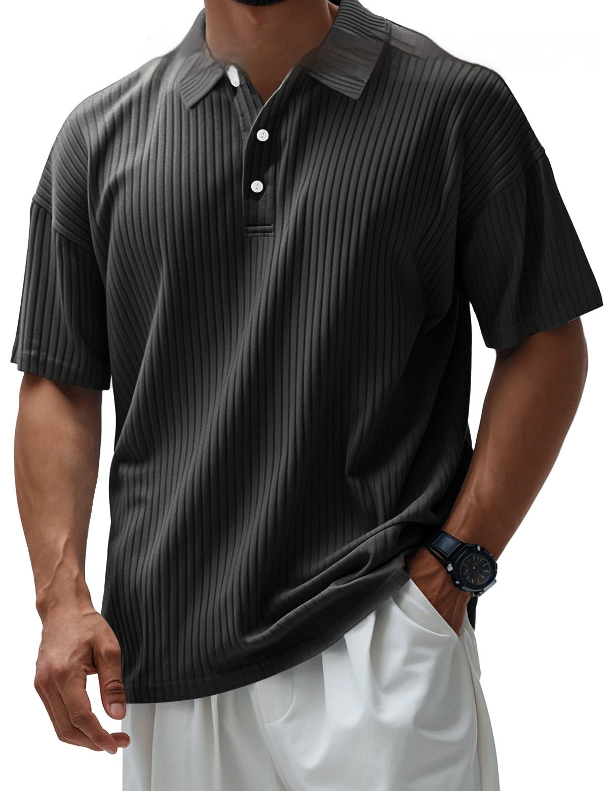 Men's Printed Fashionable Polo T-Shirt 6 Style Polo Shirts