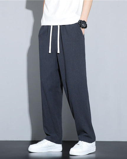 Paul | Casual linen trousers for men Dark green Pants