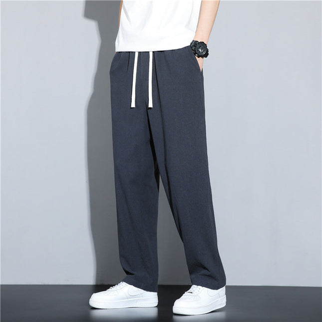 Paul | Casual linen trousers for men Dark green Pants