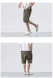 Kyoto Drift Linen Shorts Men Shorts