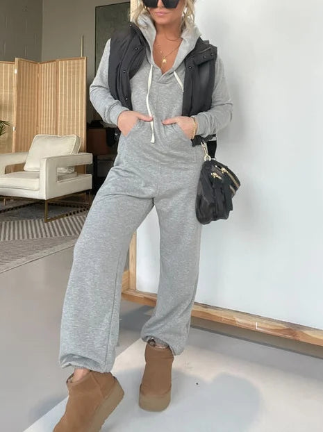 Feda | Elegant Jumpsuit Grey Dresses